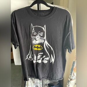 Black Cat in Batman gear Graphic T-Shirt